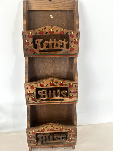 Vintage letter rack 3 tier - vintage,