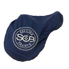 Navy Blue Nylon SCB Sellier France Fleece Lined Saddle Cover
