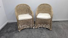 Beliani Garden Armchair SUSUA II Rattan Natural  Set Of 2 RRP£379 (5254)