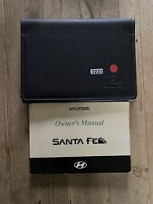 01-06 HYUNDAI SANTA FE OWNERS HANDBOOK MANUAL PACK AND WALLET Print 2005 Re3223