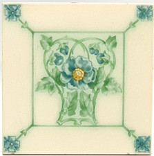 Art Nouveau Fireplace Tile