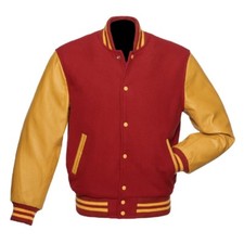 Red Wool Yellow Gold Sleeves