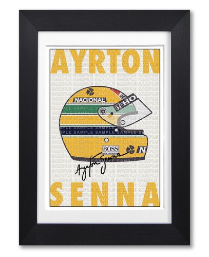 Ayrton senna signed helmet - senna,