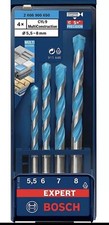 Bosch Expert Drill Bit Set 5.5/6/7/8 mm 4 Piece CYL-9 Multi Construction