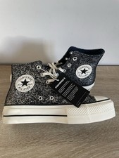 Converse Chuck Taylor All Star Lift Platform Glitter Size UK 5 Women's Band New