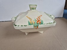 Rare Burleigh Ware Lupin Art Deco 1930’s Lidded Tureen Serving Dish