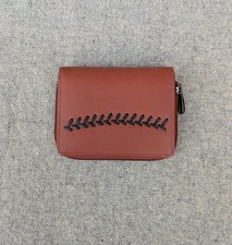Graffiti brown genuine leather