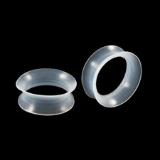 5 Pairs Thin Hollow Ear Plugs Ear Flesh Tunnel Expanders Lobe Stretcher Silicone