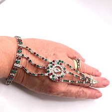 Sparkly hand panja ring