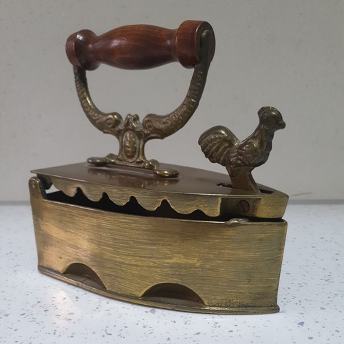 Large brass antique - brass, coal
