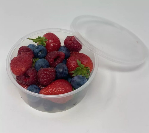 Round food containers plastic - containers,