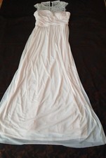 Lipsy Pale Pink/cream Evening Dress  L