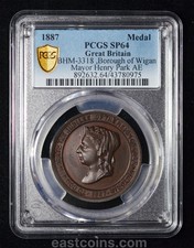 PCGS SP64 1887 UK Queen