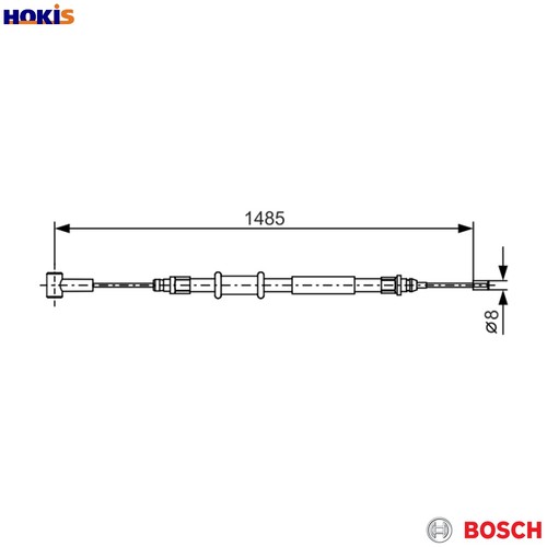 Cable pull parking brake 987 - pull, 1