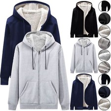 Mens Fur Lined Fleece Sherpa