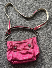 COACH POPPY STORYPATCH SPARKLE HOBO SHOULDER BAG PURSE 15302 PINK_RARE vintage 