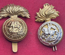 WW1 and WW2 Northumberland Fusiliers British Military Cap Badges - fine examples