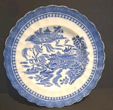 Tuscan China Manderin / Old Willow Pattern  Tea / Side Plate 6.75" Diameter 