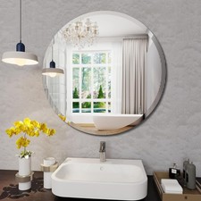 Large Frameless Mirror Round