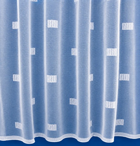 Cuban havana white net curtain - white,