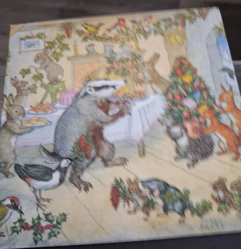 Christmas card badger brock - christmas,