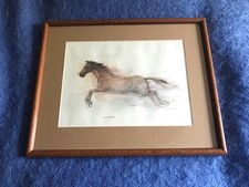 Mads Stage framed horse in motion print - scarce