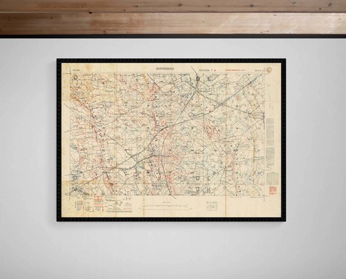 Wwi trench map zonnebeke - wwi,