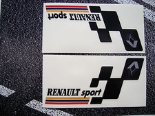 RENAULT Sport Decals Contour Cut To Shape On Clear CLIO MEGANE RS 5 TURBO 