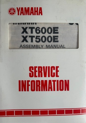 Yamaha xt500e xt600e genuine - yamaha,