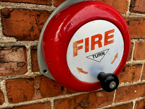 Vintage outside rotary - outside, fire
