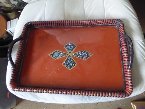 Vintage handled serving tray
