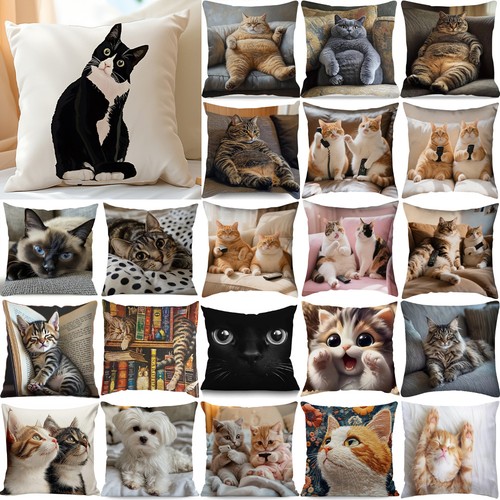 Cute cats dogs print - cats,