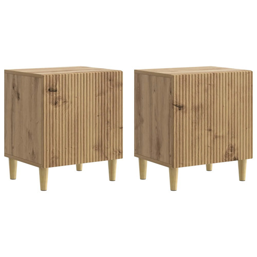 Walplus artisan oak bedside - walplus,