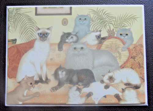 Retro greetings card - greetings, card: