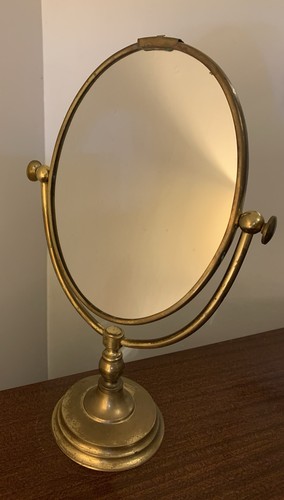 Vintage solid brass oval - vintage,