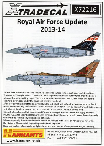 Xtradecal 216 raf update - xtradecal,