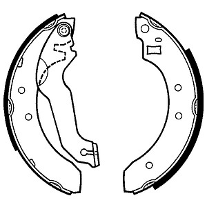 Rear brake shoes - brake, reliant