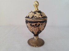 Vintage art glass goblet cup - goblet,