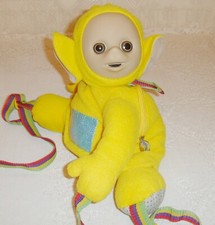 Vintage Teletubbies Backpack Bag Rucksack Laa Laa Yellow 1996 BBC Golden Bear