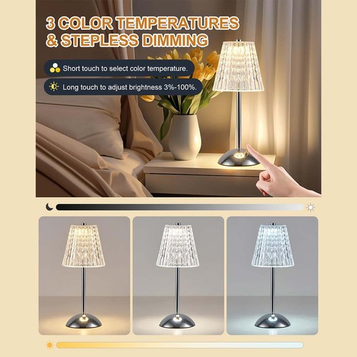 Crystal led table - table, lamp