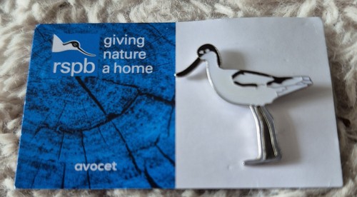 Rspb bird pin badge - badge, avocet