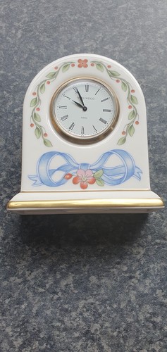 Wedgwood bone china clock - bone,