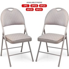 Metal folding chair high back - metal,