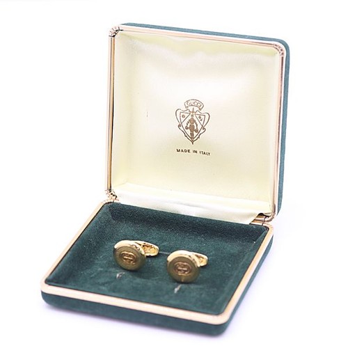Gucci cufflinks gold tone - cufflinks, gold-tone