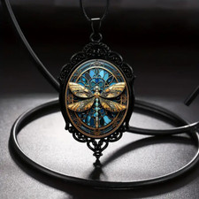 Dragonfly gothic pendant - gothic,