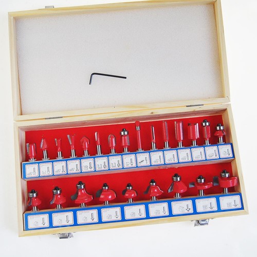 Router bit set - 1/4", fits