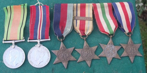 Genuine ww2 six medal group - six,
