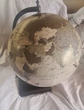 Vintage 30cm World Globe Goverment of India 2008 World Map with Stand World Map