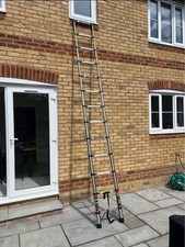 Brand New 3.8m Telescopic Ladders Extension Ladder - Steel Telescopic Ladder
