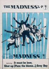 MADNESS 1982 vintage UK POSTER